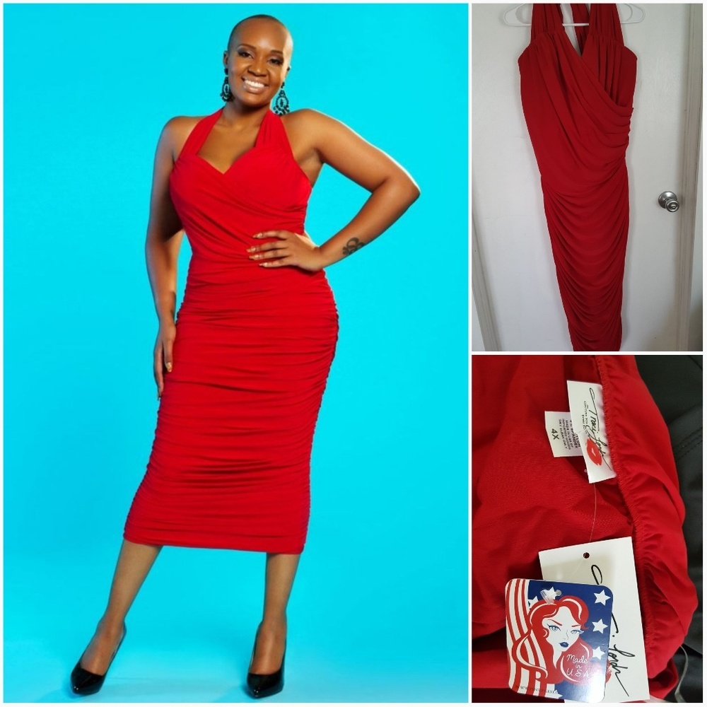 NWT Pinup Couture Traci Lords Wiggle Dress 4X